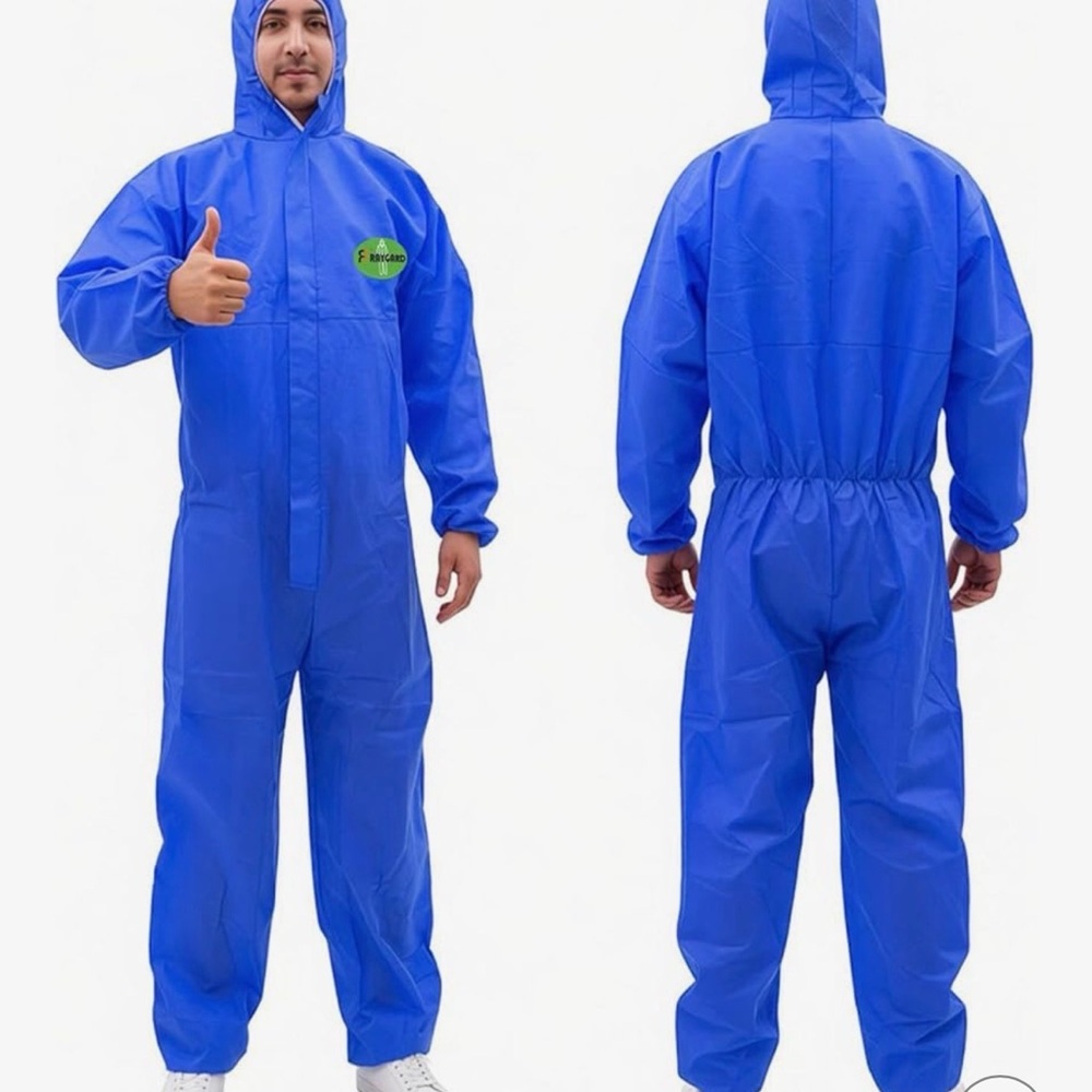 Blue Protective Coverall Suit